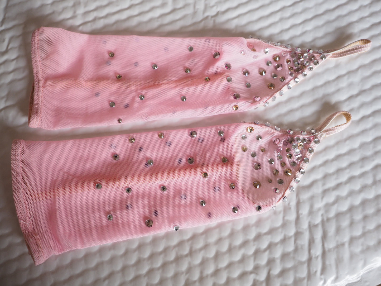 Figure Skating Dress - Beautiful and Elegant - Mesh and Spandex and lots of crystals!
