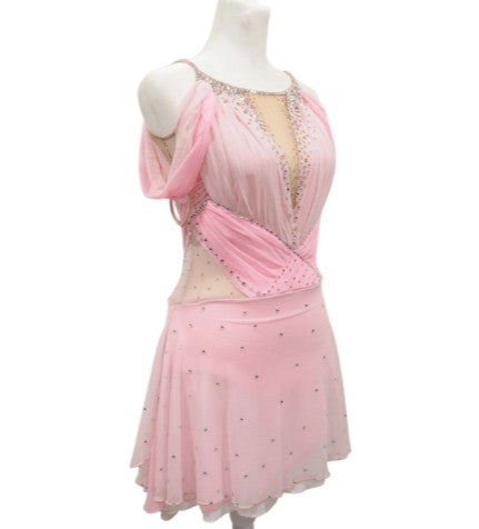 strapless open back dress Dusty Pink Tulle Quinceanera Dresses Embroidery Ball Gown – Lisposa main image 0