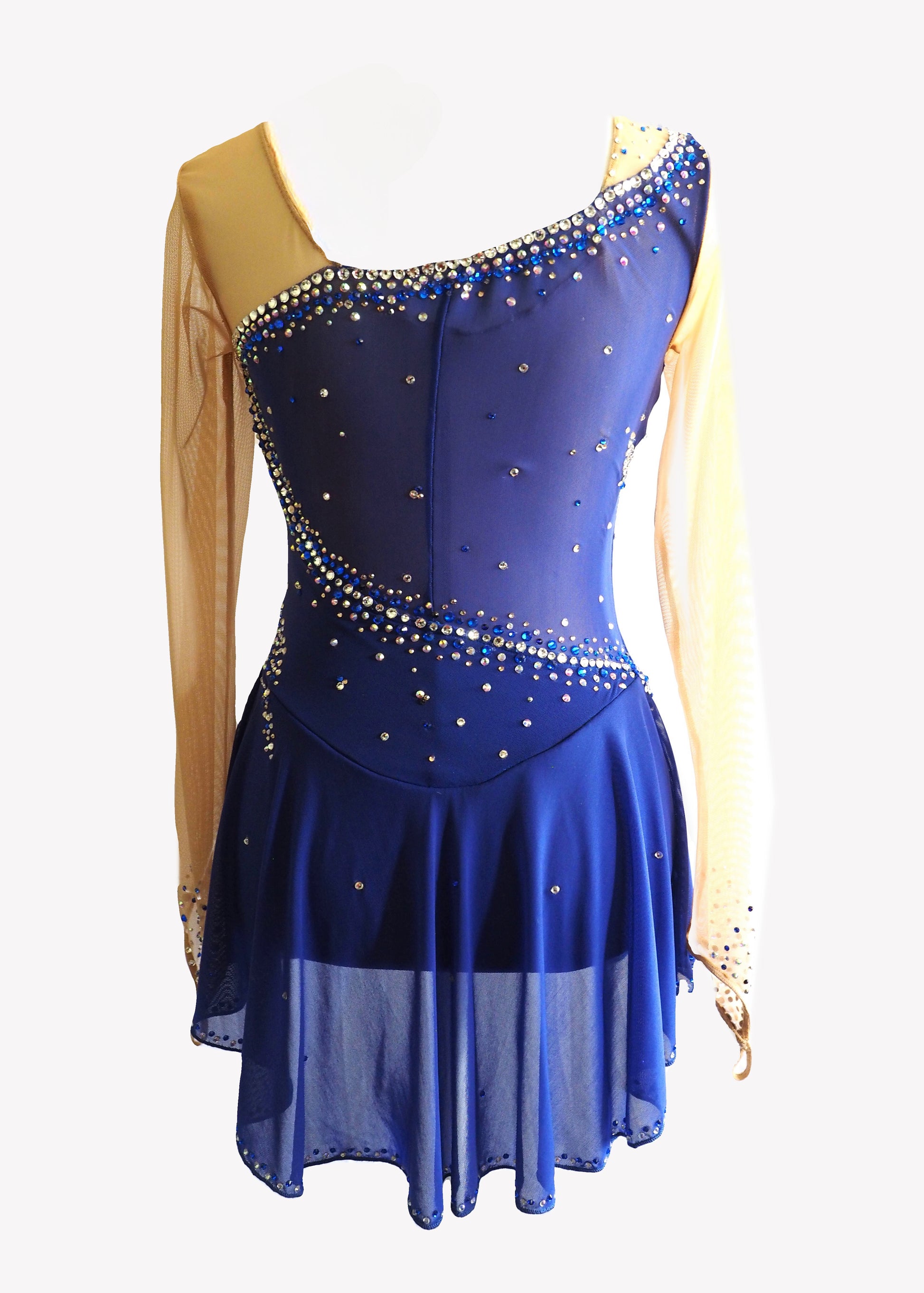 Competition Figure Skating Dress - Any color - with Crystals Toepick Clothing Competition Figure Skating Dress - Any color - with Crystals Toepick Clothing