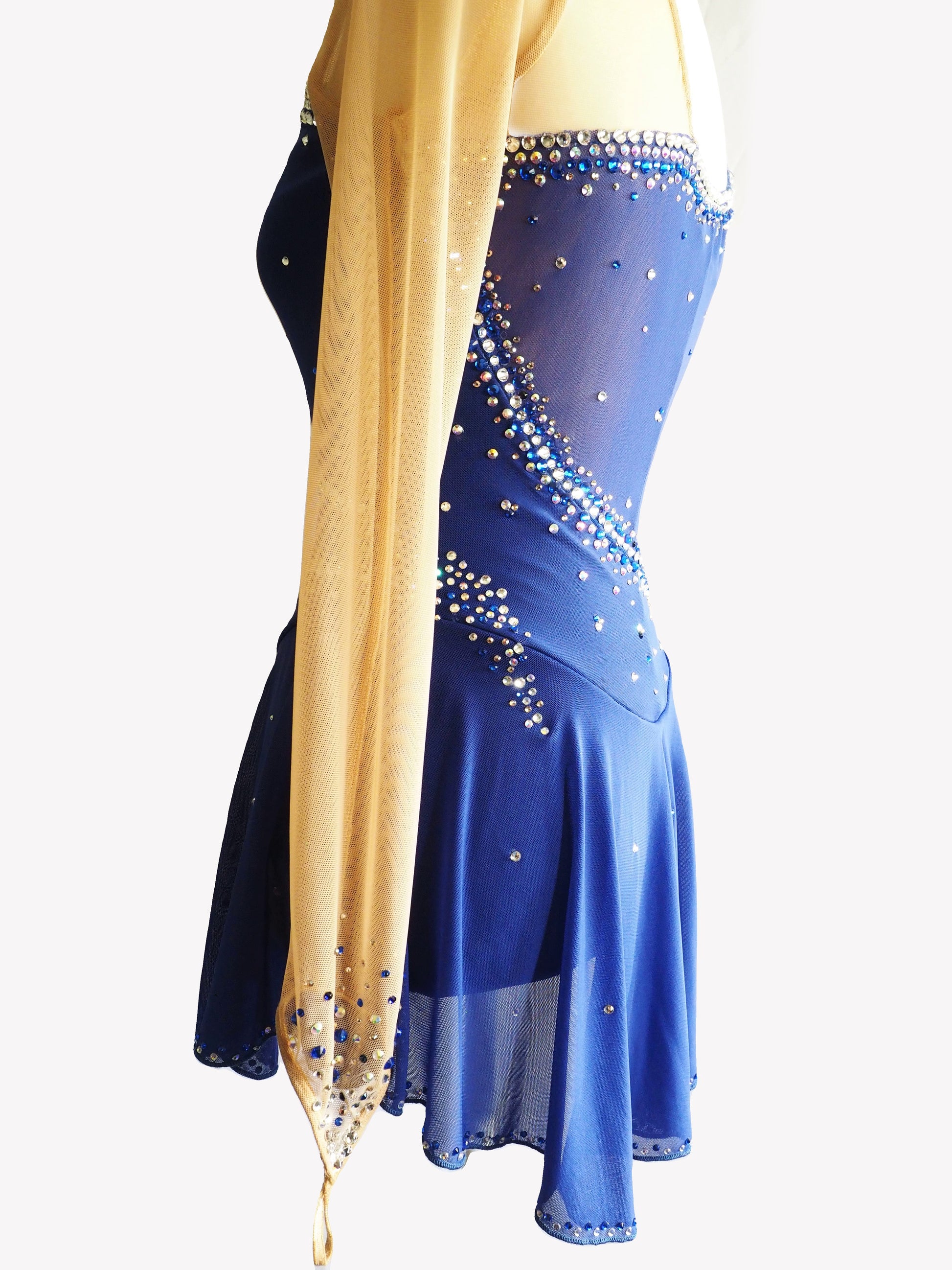 Competition Figure Skating Dress - Any color - with Crystals Toepick Clothing Competition Figure Skating Dress - Any color - with Crystals Toepick Clothing