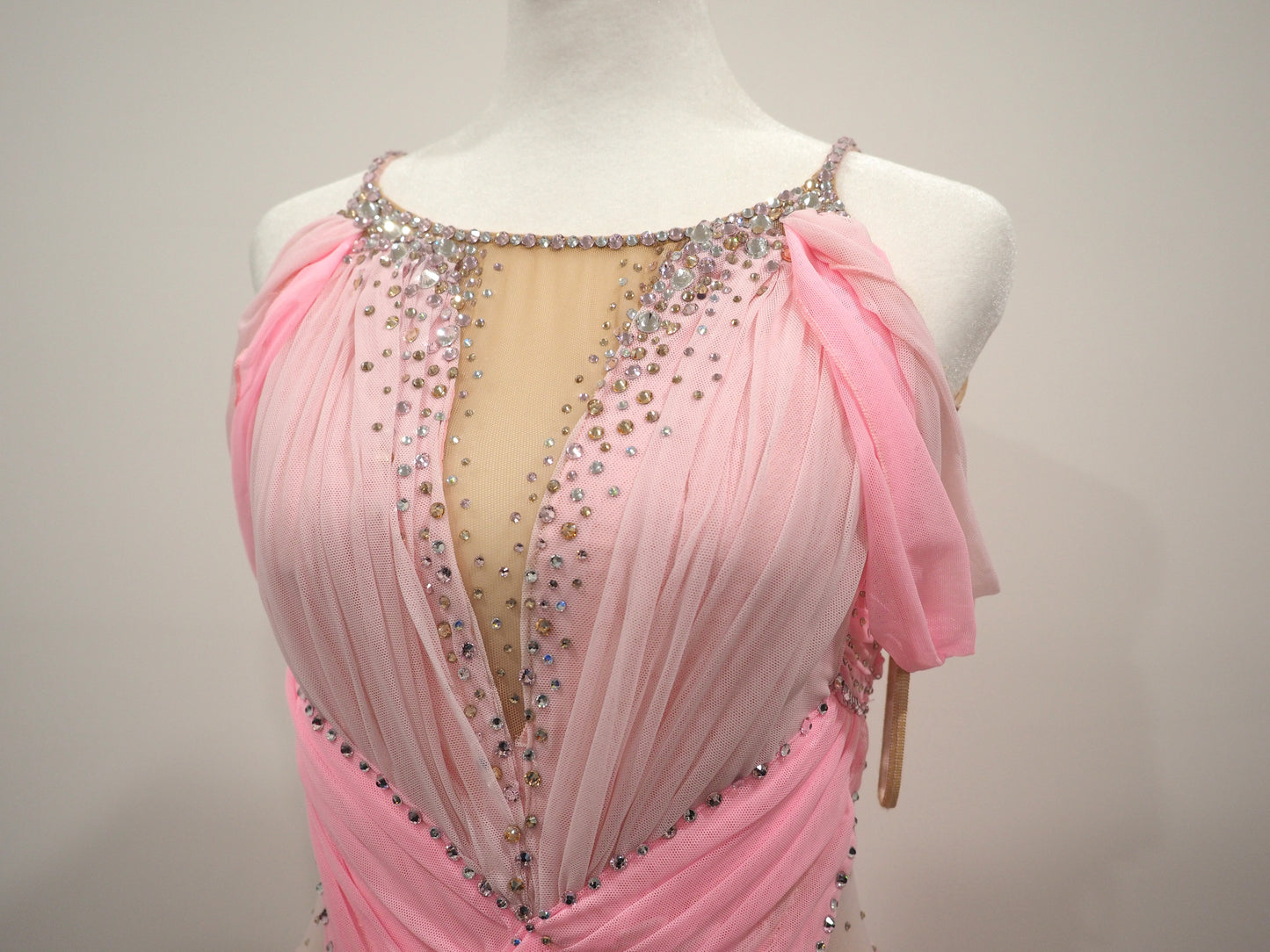 Figure Skating Dress - Beautiful and Elegant - Mesh and Spandex and lots of crystals!