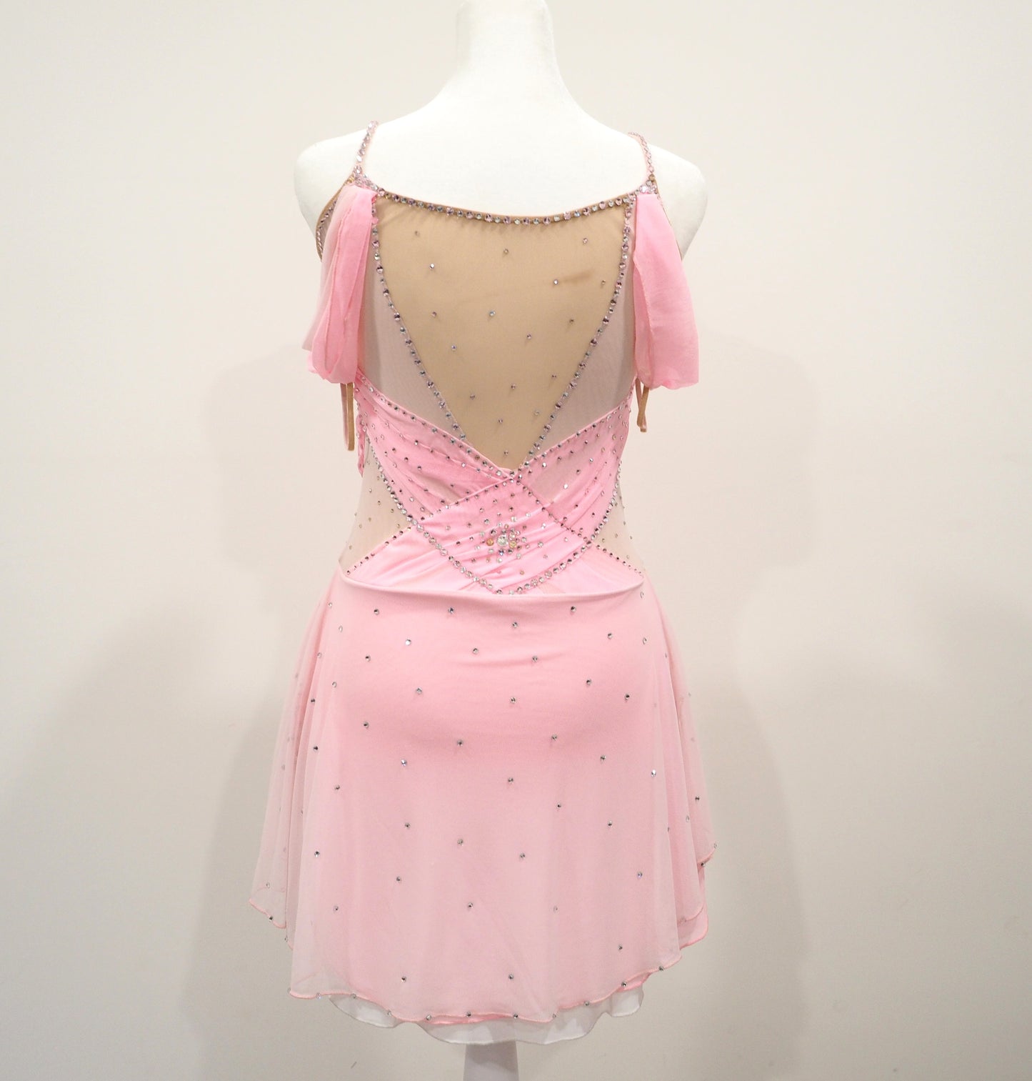 Figure Skating Dress - Beautiful and Elegant - Mesh and Spandex and lots of crystals!